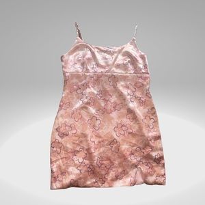NWT Adorable Pink Tropical Flowers Mini Dress